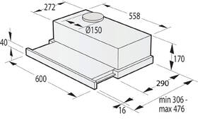 Odsavač par Gorenje TH62E3X nerez
