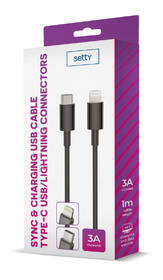 Kabel Forever Setty USB-C/Lightning 1m černý

 obrázek produktu 1 z 1
