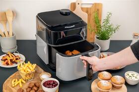 Fritéza horkovzdušná Remoska R301002 Vento SteamChef 6,3 l šedá

 obrázek produktu 9 z 15