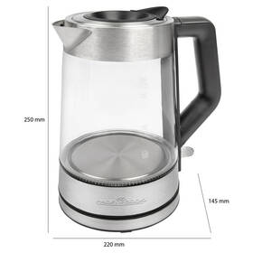 Rychlovarná konvice Profi Cook WKS 1190 G, inox LED 1,7 l 

 obrázek produktu 10 z 10