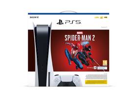 Herní konzole Sony PlayStation 5 + Marvel´s Spider-Man 2 bílá barva
