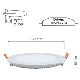 Vestavné svítidlo McLED Toro R15, 15W, 4000K bílé

 obrázek produktu 8 z 9
