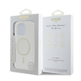 Kryt na mobil Guess IML Glitter Ring MagSafe na Apple iPhone 16 Pro Max průhledný

 obrázek produktu 7 z 7