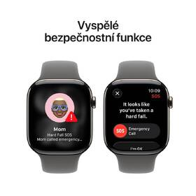 Chytré hodinky Apple GPS + Cellular 46mm přírodní titan - skálově šedý sportovní řemínek - S/M 

 obrázek produktu 5 z 7