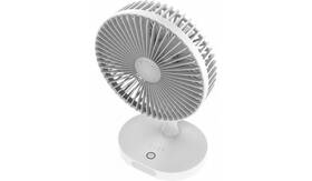 Ventilátor PLATINET nabíjecí, stolní, 3 stupně výkonu, 3000 mAh šedý/bílý

 obrázek produktu 3 z 4
