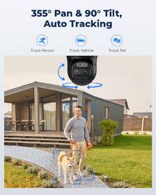 IP kamera Reolink Trackmix Series B770 - Trackmix Wi-Fi bílá barva
