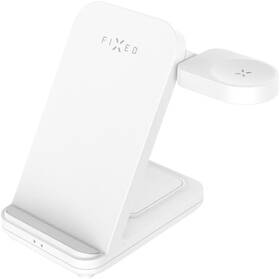 Bezdrátová nabíječka FIXED Powerstation 3v1 pro Samsung bílá barva
