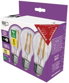 Žárovka LED EMOS Filament klasik, 5W, 1060lm, E27, teplá bílá (3 ks) 

 obrázek produktu 12 z 13