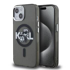 Kryt na mobil Karl Lagerfeld IML Glitter Karl and Choupette Sketch MagSafe na Apple iPhone 15 černý

 obrázek produktu 3 z 6