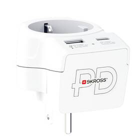 Cestovní adaptér Solight PA29PD20, USB A+C, 20W, do Spojených států, typ B bílý

 obrázek produktu 3 z 6