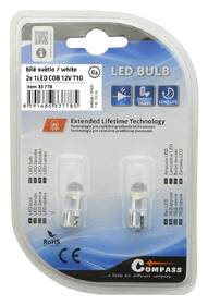 Autožárovka Compass 1LED COB 12V T10 (2 ks) bílá

 obrázek produktu 2 z 2