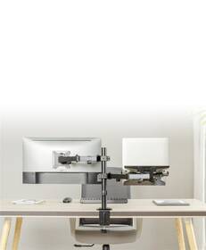Držák Gembird MA-DA-03, pro monitor, naklápěcí, pro úhlopříčky 17"-32”, nosnost 9kg černý

 obrázek produktu 3 z 3