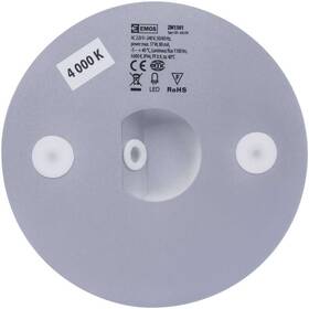 Stropní svítidlo EMOS kruh, 150 x 72 mm, 17W, 1100 lm stříbrné

 obrázek produktu 3 z 8