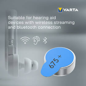 Baterie do naslouchadel Varta Hearing Aid Battery 675, blistr 6ks 

 obrázek produktu 3 z 5