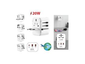 Cestovní adaptér WG univerzální, GaN, PD 20W bílý

 obrázek produktu 5 z 6