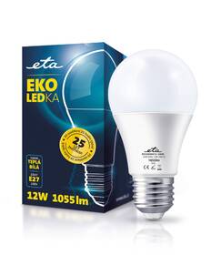 Žárovka LED ETA EKO LEDka klasik, 12W, E27, teplá bílá 

 obrázek produktu 1 z 5