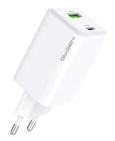 Nabíječka do sítě GoGEN ACHPDQ265, 1x USB-C PD 65W + 1x USB-A 18W bílá

 obrázek produktu 1 z 1