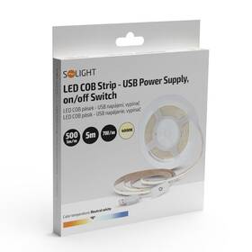 LED pásek Solight COB pásek, 5m, USB napájení černý

 obrázek produktu 4 z 4