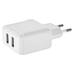 Nabíječka do sítě EMOS 1x USB, Micro USB kabel, USB-C redukce, 1m bílá

 obrázek produktu 1 z 3