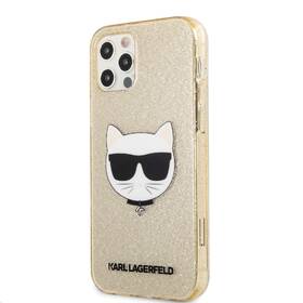 Kryt na mobil Karl Lagerfeld Choupette Head Glitter na Apple iPhone 12/12 Pro zlatý

 obrázek produktu 1 z 2