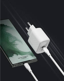 Nabíječka do sítě Voltme Revo 45 2xUSB-C 45W bílá

 obrázek produktu 2 z 2