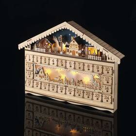 LED dekorace EMOS adventní kalendář, 19x40cm, 2x AA, vnitřní, teplá bílá 

 obrázek produktu 2 z 4