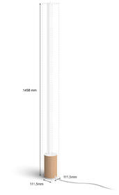 Stojací lampa Philips Gradient Signe - dub 
