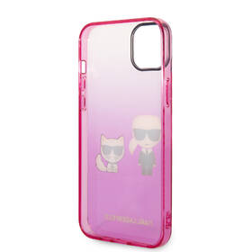 Kryt na mobil Karl Lagerfeld Gradient Karl and Choupette na Apple iPhone 14 Plus růžový

 obrázek produktu 3 z 4