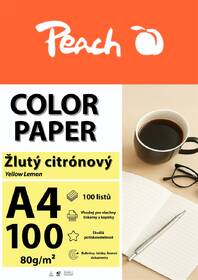 Papíry do tiskárny Peach Color A4 - 100 listů (světlé) žluté

 obrázek produktu 2 z 2