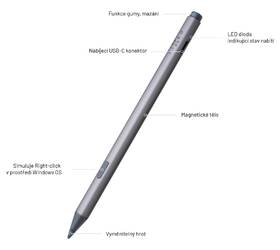 Stylus FIXED Graphite pro Microsoft Surface s rozpoznání přítlaku a magnety šedý

 obrázek produktu 3 z 6