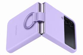Kryt na mobil Samsung Galaxy Z Flip4 Silicone Cover with ring fialový

 obrázek produktu 4 z 5