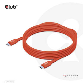 Kabel Club3D USB-C 240W, 4m červený

 obrázek produktu 1 z 4