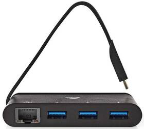 USB Hub Nedis 4v1 USB-C/1x RJ45, 3x USB-A 

 obrázek produktu 1 z 4