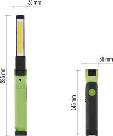 Svítilna EMOS COB LED nabíjecí, 750 lm, 2000 mAh černá/zelená

 obrázek produktu 7 z 10