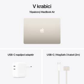 Notebook Apple 15" M4 10× GPU, 16GB, 256GB - hvězdně bílý CZ 

 obrázek produktu 10 z 10