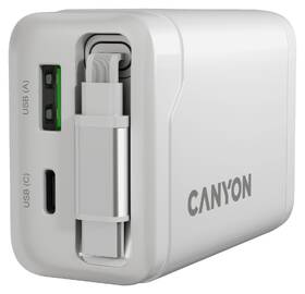 Nabíječka do sítě Canyon OnCharge 65RC White, USB-C, 65W PD, QC, EU bílý

 obrázek produktu 7 z 7