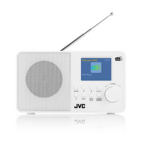 Radiopřijímač s DAB+ JVC RA-E611W-DAB bílá barva
