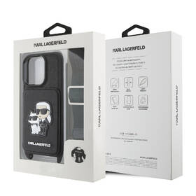Kryt na mobil Karl Lagerfeld Saffiano Crossbody Karl and Choupette na Apple iPhone 16 Pro černý

 obrázek produktu 7 z 7