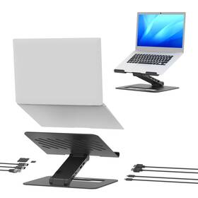 Dokovací stanice PORT CONNECT 2v1 USB-C Notebook Stand, 2x4K černá

 obrázek produktu 10 z 10
