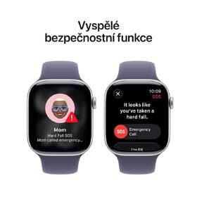 Chytré hodinky Apple GPS + Cellular 46mm stříbrný hliník - mlžně fialový sportovní řemínek - M/L 

 obrázek produktu 5 z 7