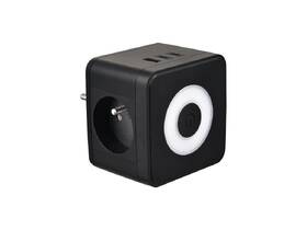 Rozbočovací zásuvka Viking Y23LB, 2x zásuvka, 1x USB-A, 2x USB-C, světlo, vypínač černá

 obrázek produktu 1 z 2