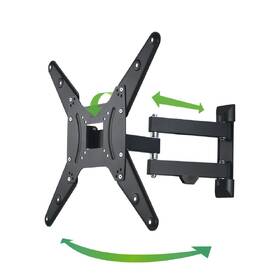 Držák TV Hama 220824, nástěnný, polohovatelný, pro úhlopříčky 32" až 65", max. nosnost 25 kg černý

 obrázek produktu 4 z 5