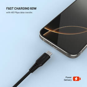 Kabel FIXED Liquid silicone USB-C/USB-C, PD, 60W, 0,3m černý

 obrázek produktu 2 z 5