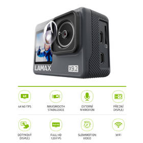 Outdoorová kamera LAMAX X9.2 černá barva
