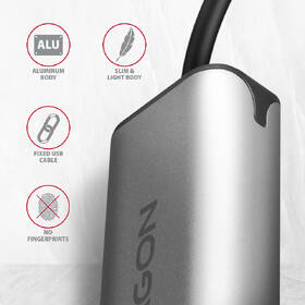 Síťová karta Axagon USB-C 3.2 Gen 1 - 2.5 Gigabit Ethernet šedá

 obrázek produktu 3 z 4