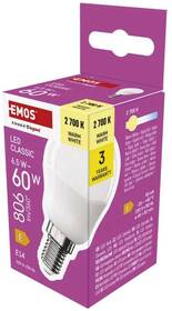 Žárovka LED EMOS Classic Mini Globe, 6,5 W, 806lm, E14, teplá bílá 

 obrázek produktu 11 z 13