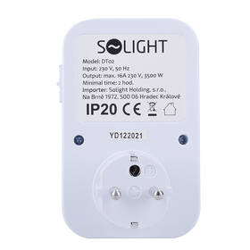 Spínač časový Solight DT02, týdenní s vypínačem 

 obrázek produktu 5 z 7