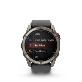 Chytré hodinky Garmin fenix 8 Pro 51 mm AMOLED Sapphire - Titanium / Graphite Silicone Band 

 obrázek produktu 2 z 14
