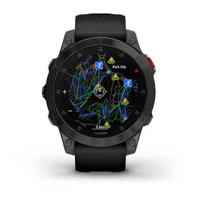 Chytré hodinky Garmin epix (Gen 2) Sapphire - Titan Black/Black Silicone Band 

 obrázek produktu 6 z 12