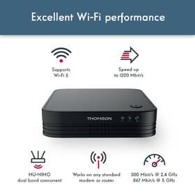 Komplexní Wi-Fi systém Thomson Mesh Home Kit 1200 černá barva
